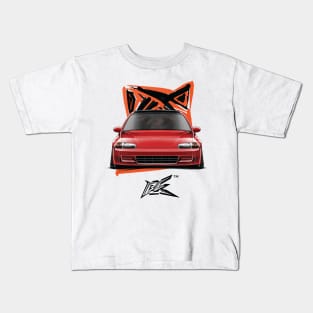 honda civic eg6 red Kids T-Shirt